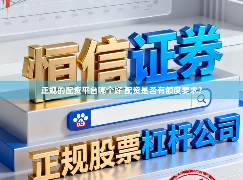 正规的配资平台哪个好 配资是否有额度要求？